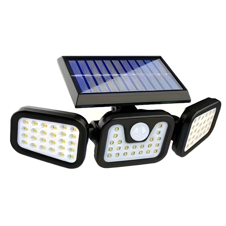 Solar wall light with motion sensor – Bright outdoor lighting with 3 light modes | Weatherproof IP44 for garden, yard and garage | Stornfield