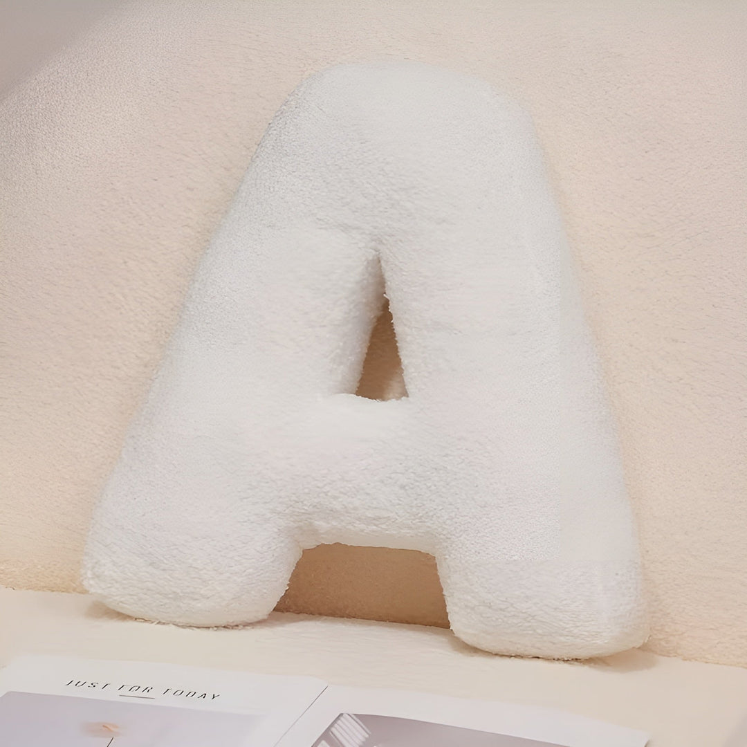 White Letter Decorative Pillow – Soft And Versatile | Creative Pillows For Your Sofa And Bed | Stornfield