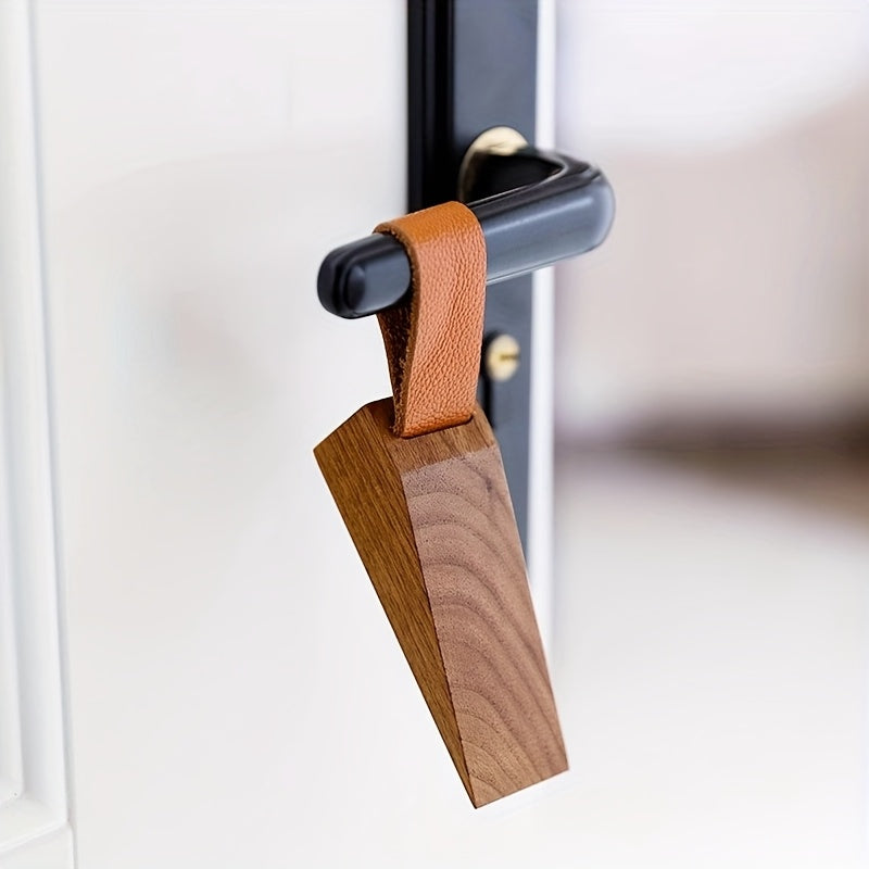 NordGrip Wooden Doorstopper – Scandinavian Design with Non-Slip Base | Stornfield