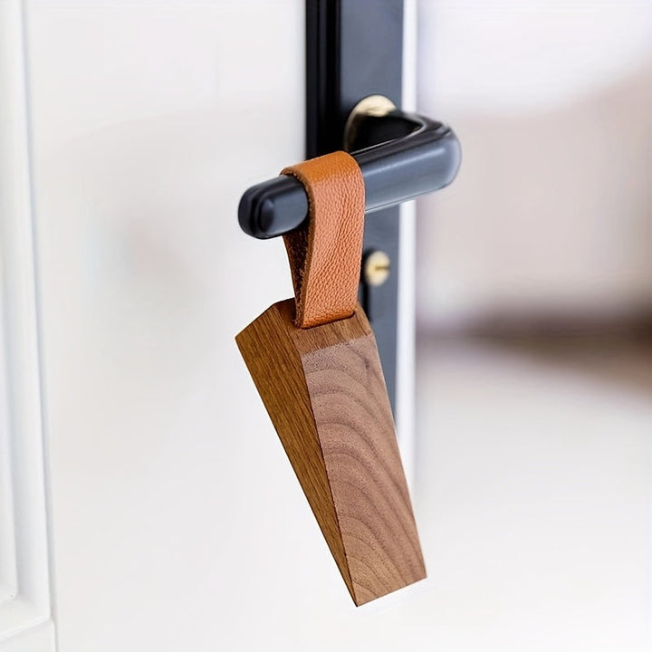 NordGrip Wooden Doorstopper – Scandinavian Design with Non-Slip Base | Stornfield