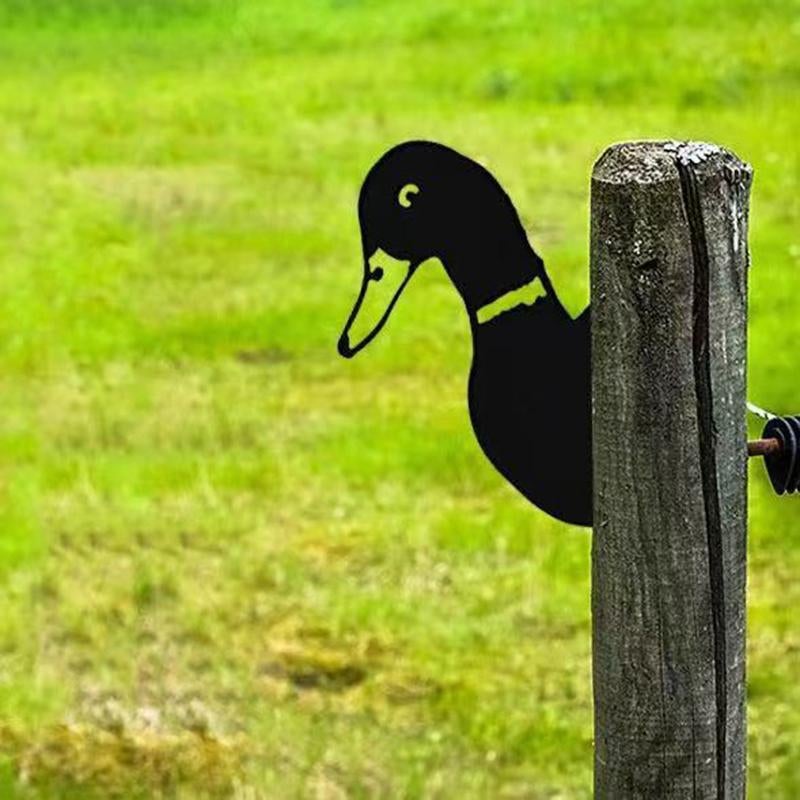 Outdoor Garden Farm Peeping Goat Metal Artwork Indoor Decoration | Stornfield