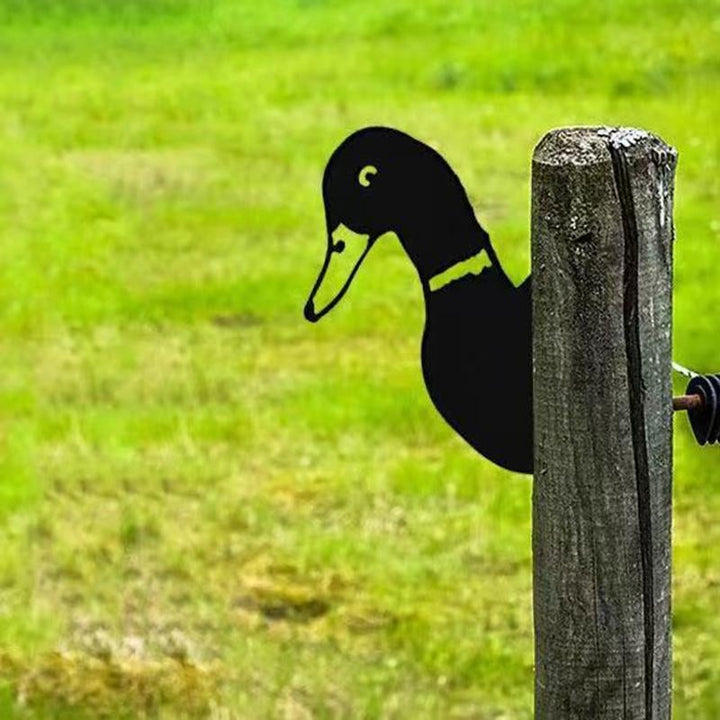 Outdoor Garden Farm Peeping Goat Metal Artwork Indoor Decoration | Stornfield