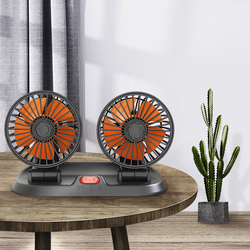 F410 Double Head Folding Fan | Stornfield