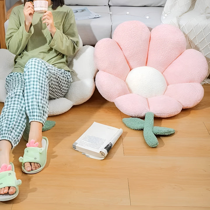 Flower Cushion Seat Cushion – Soft and Cozy | Decorative Floor Cushion for Sofa, Bedroom, and Living Room | Stornfield
