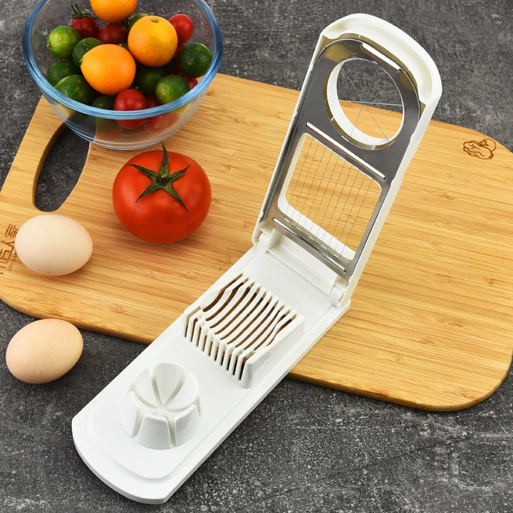 2-in-1 Egg Slicer Multifunction Stainless Steel Kitchen Tool for Slicing and Cutting | Stornfield