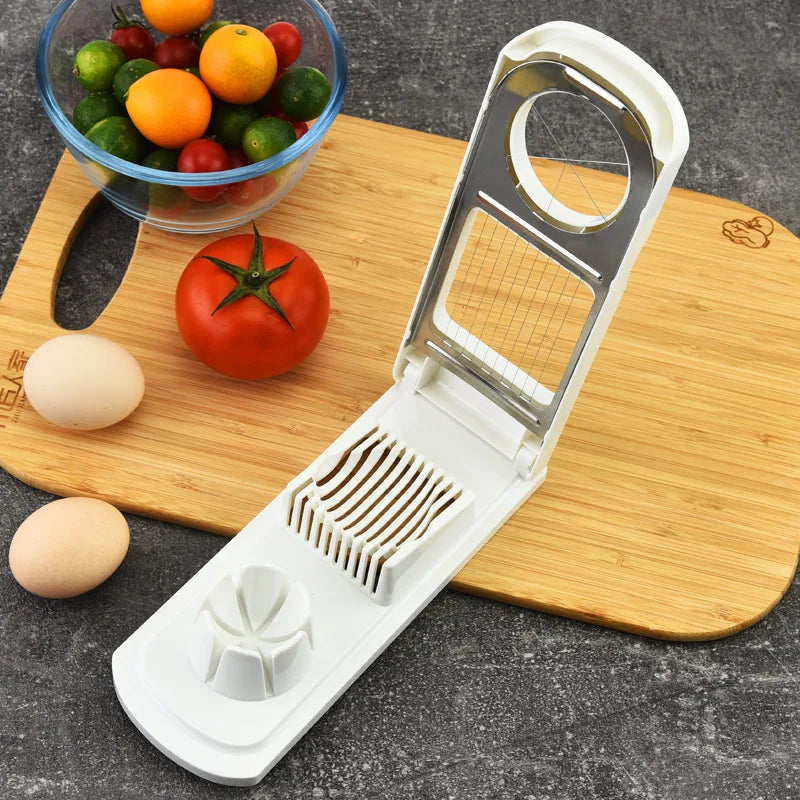2in1 Egg Slicer Multifunctional Stainless Steel Slice Dice Kitchen Tool | Stornfield