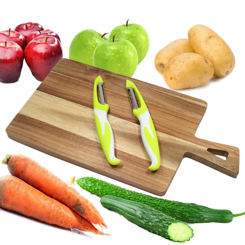 2pcs Ultra Sharp Stainless Steel Blade Fruit and Vegetable Peeler Set | Stornfield