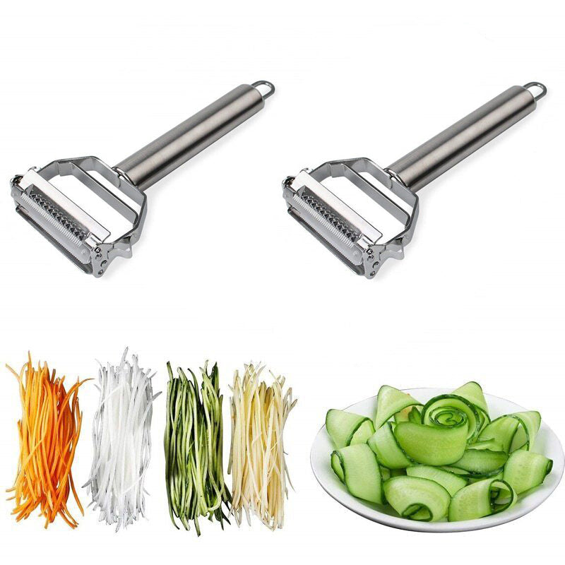Stornfield | Ultra-sharp Stainless Steel Multifunctional Vegetable Peeler and Julienne Slicer