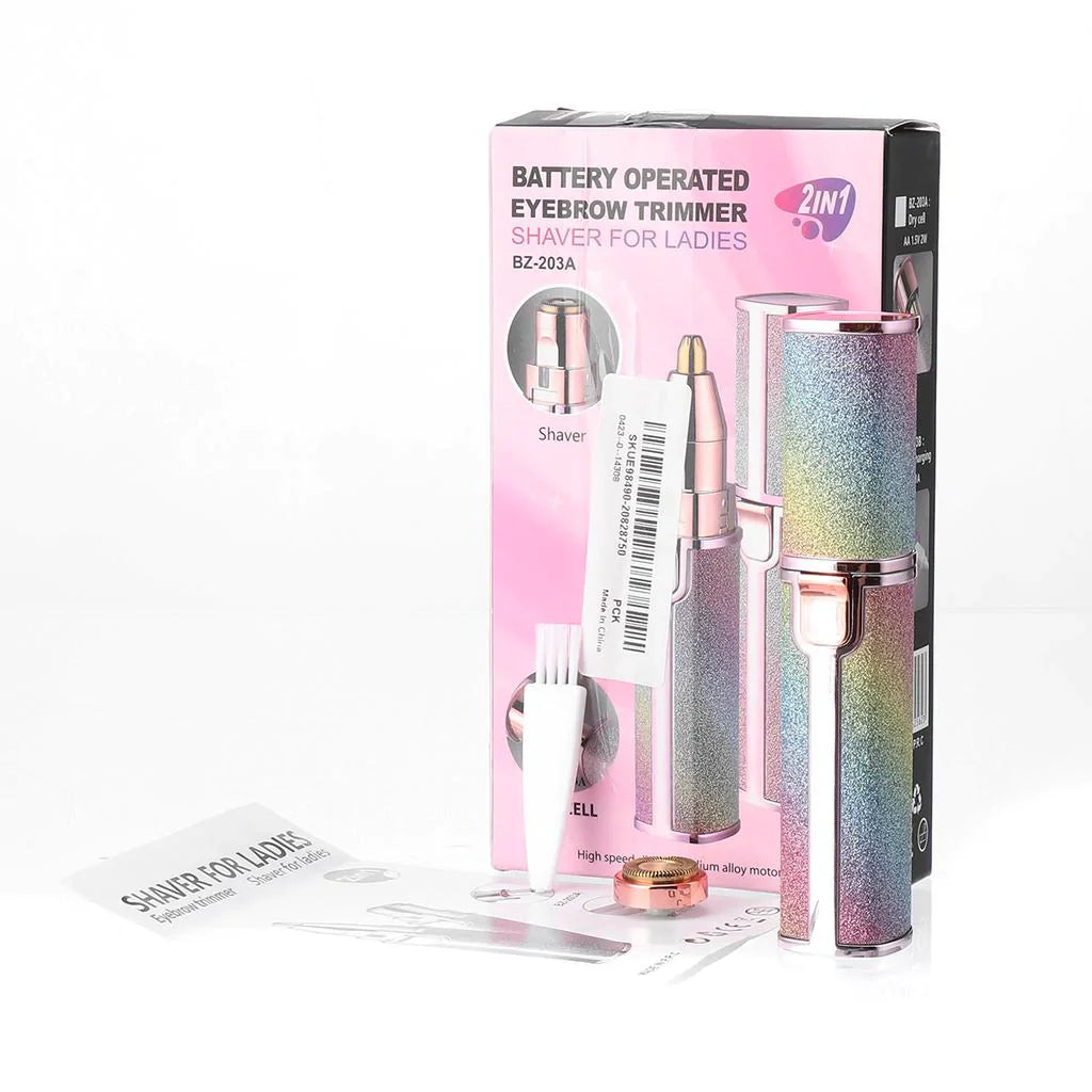 2-in-1 Facial Hair Trimmer with Light Stornfield