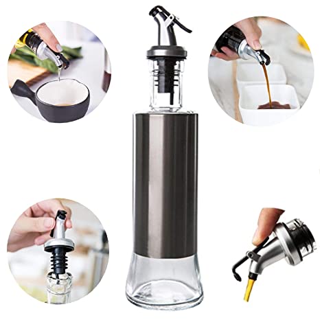Bouteille Huile et Vinaigre 300 ML Acier Verre Stornfield