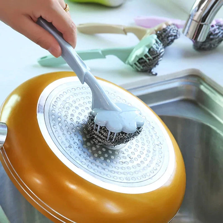 Brosse métallique à boule avec long manche Stornfield