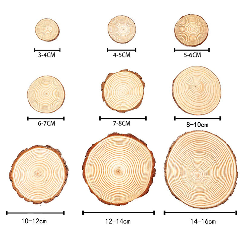 Natural Wood Slice Coasters | Stornfield