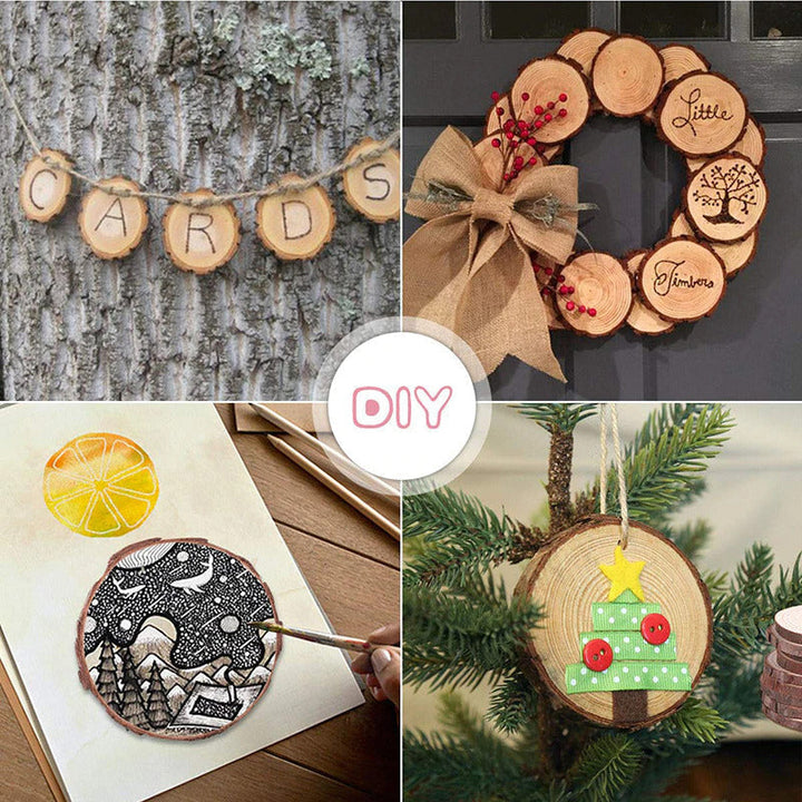Natural Wood Slice Coasters | Stornfield