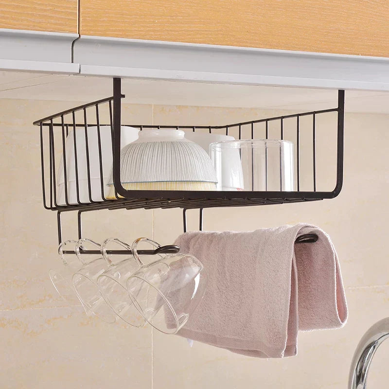 Under Shelf Storage Cabinet Basket Stornfield