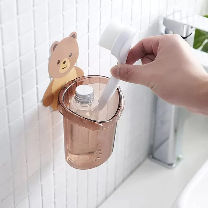Bear Toothbrush Holder Cup Wall Mounted Stornfield