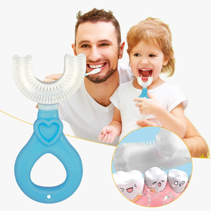 Stornfield U-shaped 360-degree Silicone Baby Toothbrush