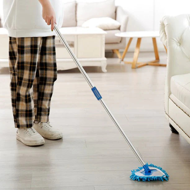 180-Degree Rotatable Adjustable Microfiber Telescopic Triangle Mop, Stornfield
