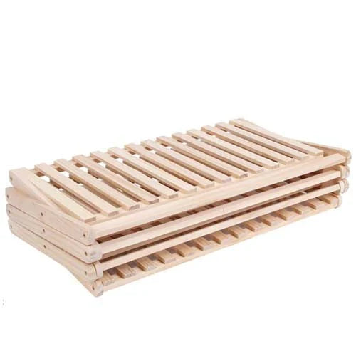 Wooden 4-Layer Folding Shoe Rack Stornfield