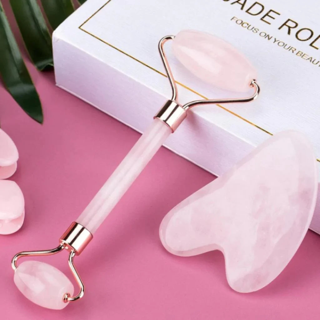 Jade Roller & Gua Sha, Face Roller, Facial Beauty Roller Skin Care Tools, Stornfield