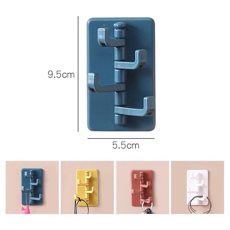 360 Rotary Self-Adhesive 4-Wall Hooks Stornfield