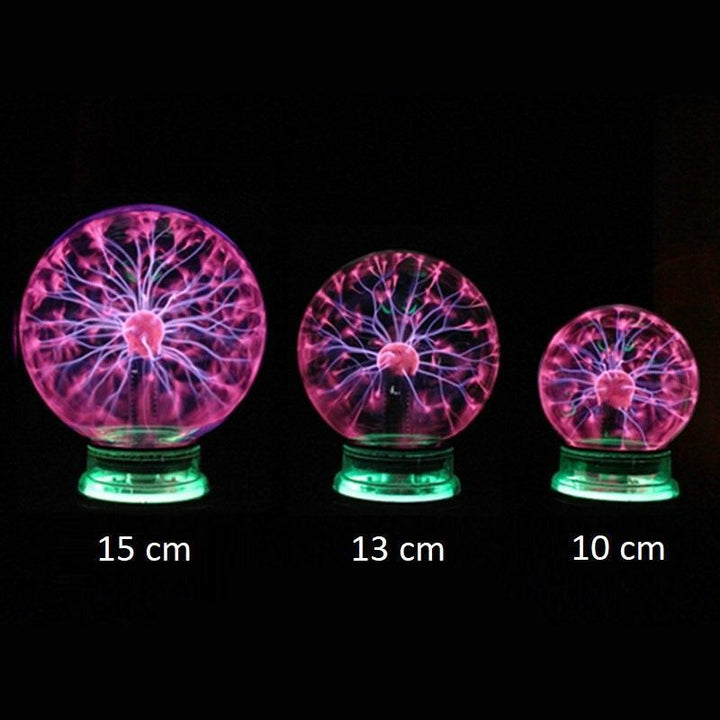 Stornfield | PlasmaNova Plasma Ball Night Light | Interactive Lighting | Decorative Table Lamp | Perfect for Home and Office