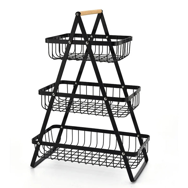 Stacked fruit basket, decorative storage basket for kitchen and dining table | Stornfield