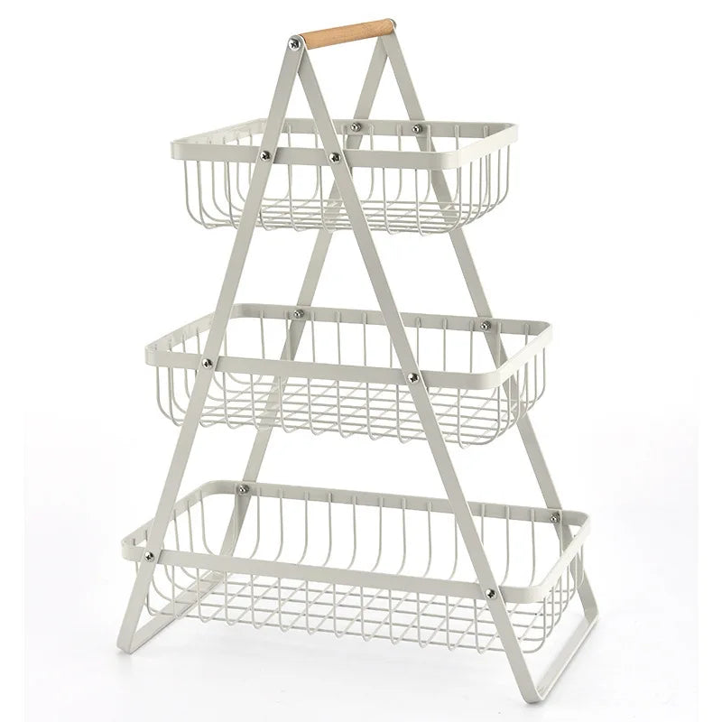 Stacked fruit basket, decorative storage basket for kitchen and dining table | Stornfield