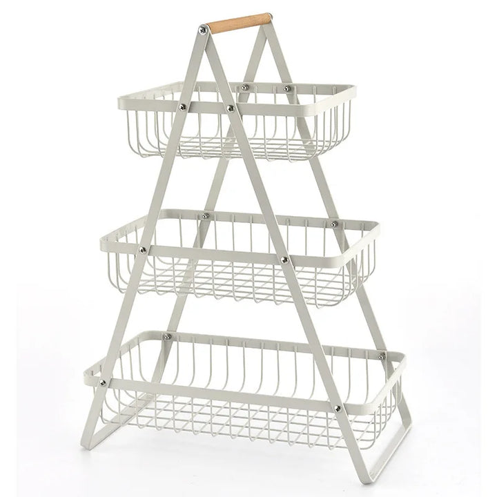 Stacked fruit basket, decorative storage basket for kitchen and dining table | Stornfield