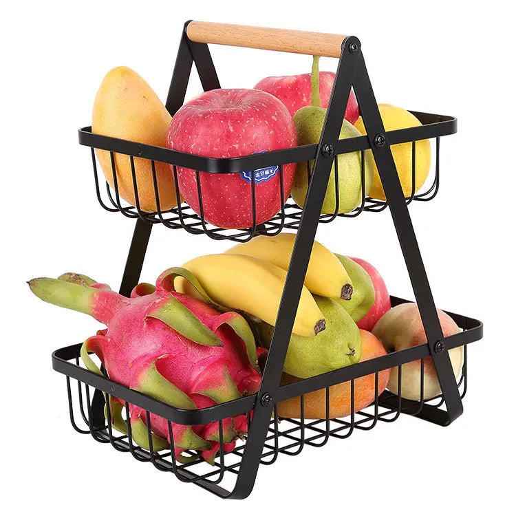 Stacked fruit basket, decorative storage basket for kitchen and dining table | Stornfield