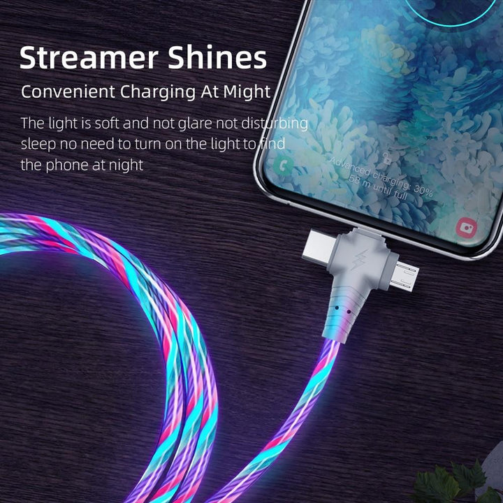 3 in 1 LED Flowing Charging Cable | Stornfield
