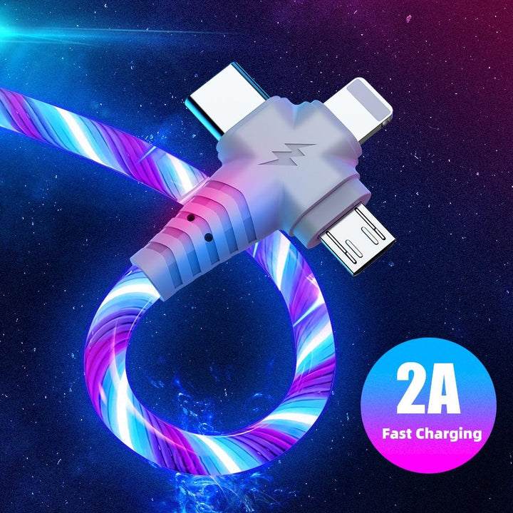 3 in 1 LED Flowing Charging Cable | Stornfield