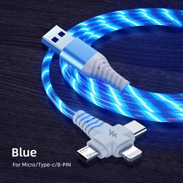 3 in 1 LED Flowing Charging Cable | Stornfield