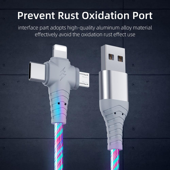 3 in 1 LED Flowing Charging Cable | Stornfield