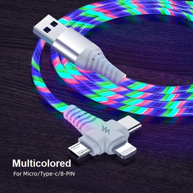 3 in 1 LED Flowing Charging Cable | Stornfield
