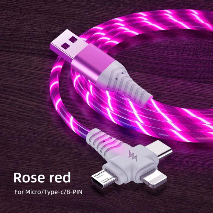 3 in 1 LED Flowing Charging Cable | Stornfield
