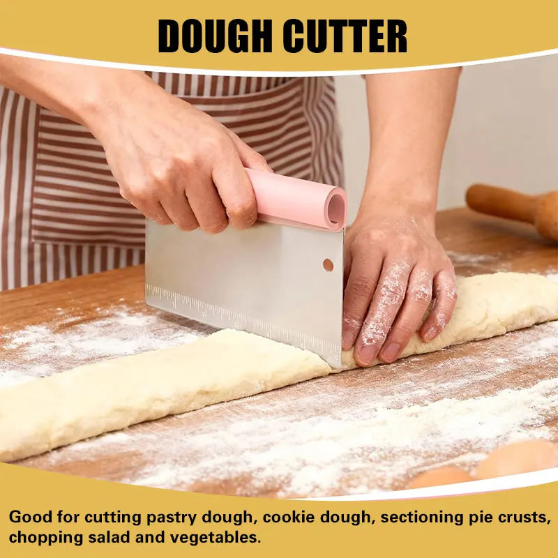 3-in-1 Stainless Steel Pastry Scraper Set | Stornfield