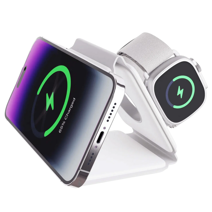 TriCharge Fold – 3-in-1 foldable wireless charging station | Stornfield