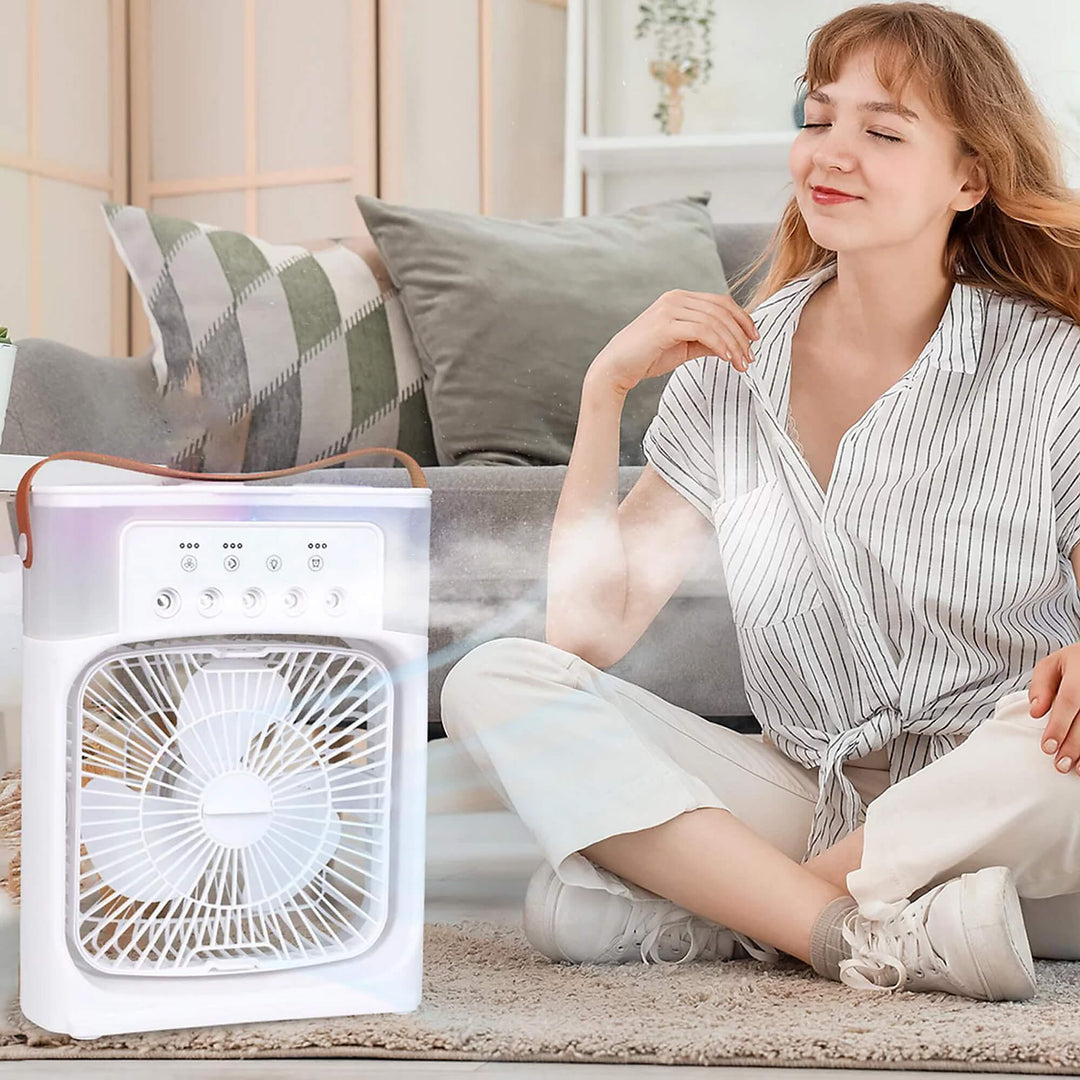 3-in-1 Air Cooler Humidifier | Portable, Adjustable Fan Speeds & Ideal for Bedrooms, Offices & Small Spaces | Stornfield
