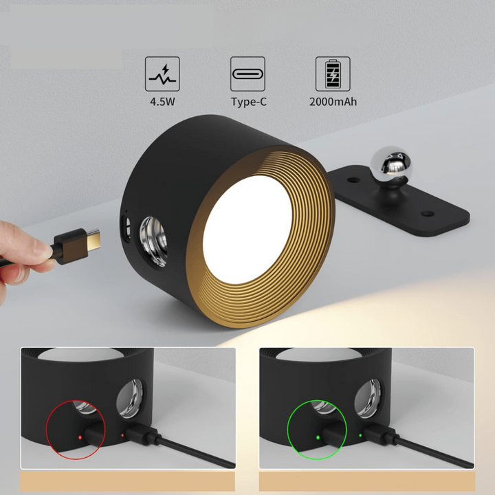 Stornfield | FlexiLamp – 360° Rechargeable Cordless Wall Lamp