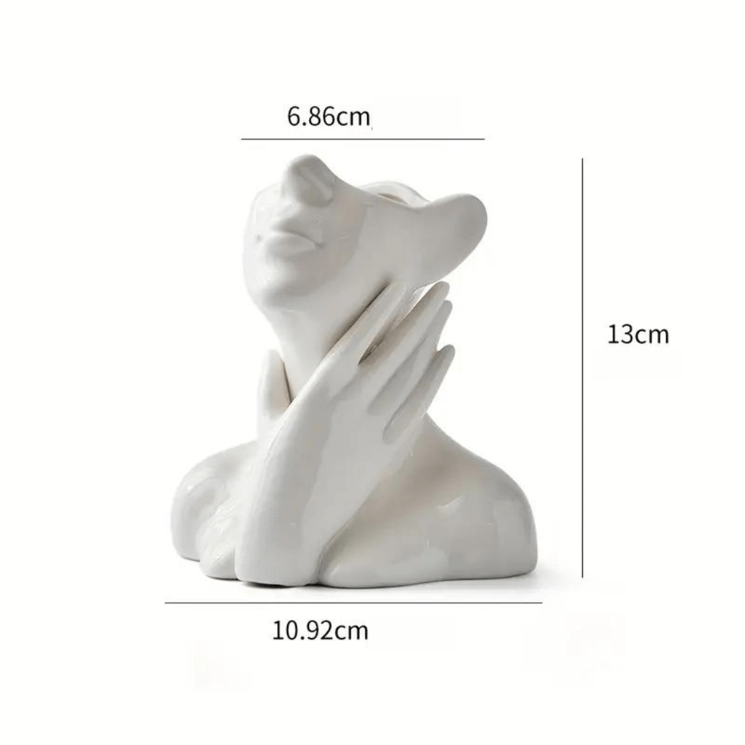 "Unique and Modern Ceramic Vase, Decorative Flower Vase for Living Room and Office" | Stornfield