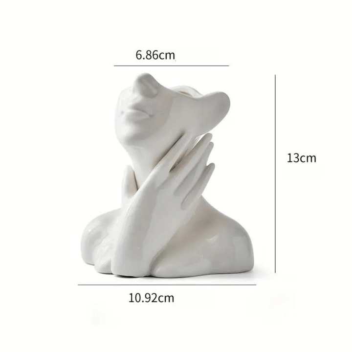 "Unique and Modern Ceramic Vase, Decorative Flower Vase for Living Room and Office" | Stornfield