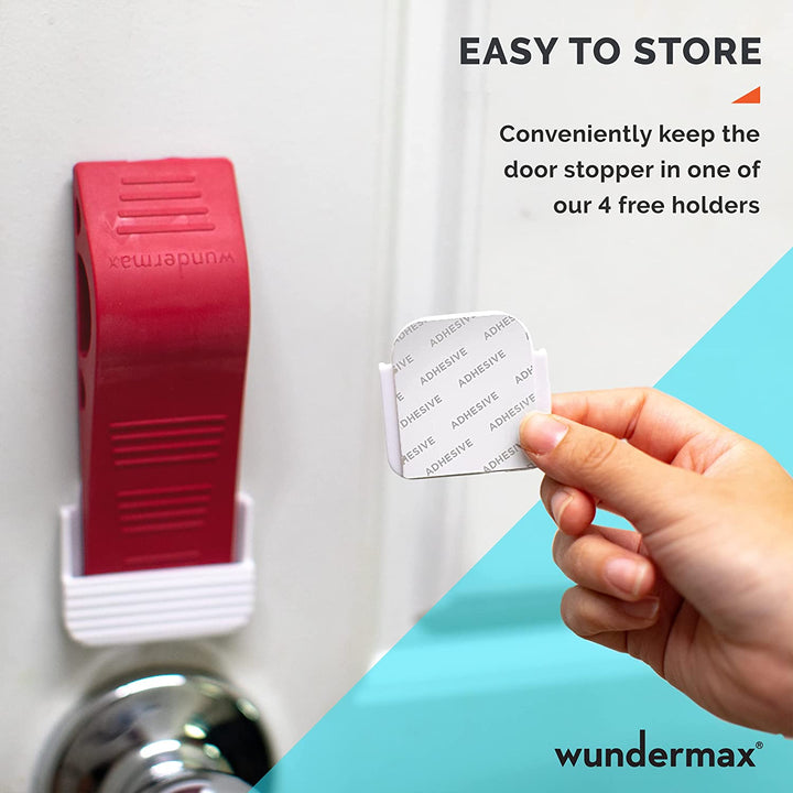 Stornfield | 3-Pack: Wundermax Rubber Door Stopper Security Wedge
