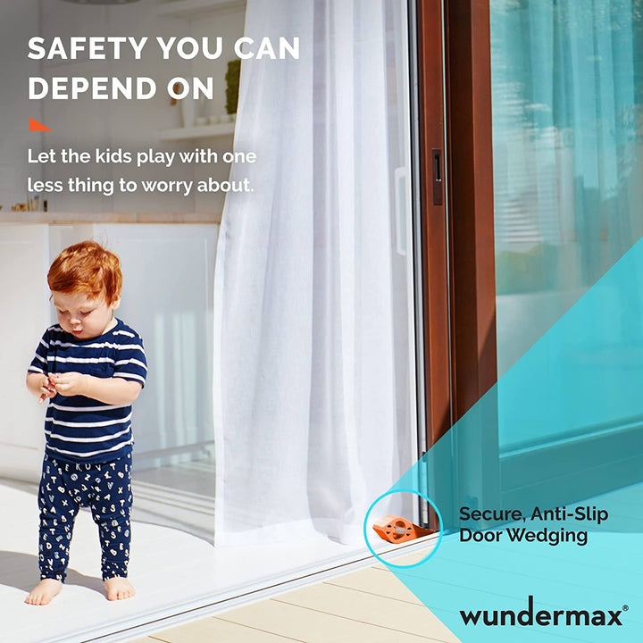 Stornfield | 3-Pack: Wundermax Rubber Door Stopper Security Wedge