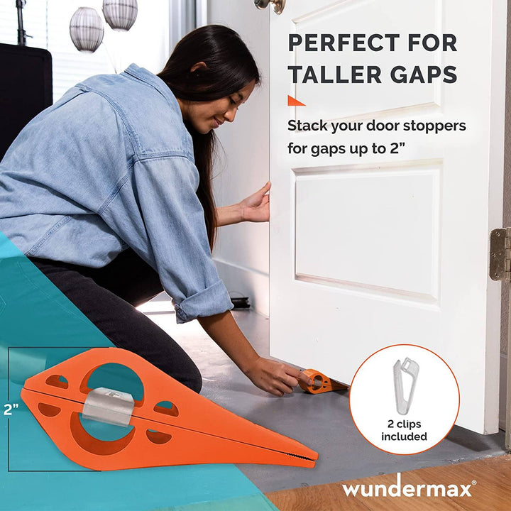 Stornfield | 3-Pack: Wundermax Rubber Door Stopper Security Wedge