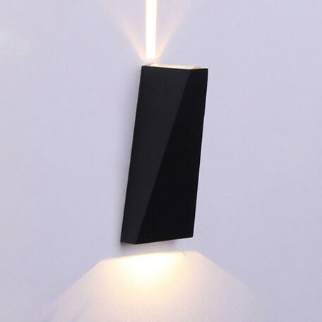 Simple Trapezoidal Outdoor Waterproof LED 2-Light Wall Sconce Lamp | Stornfield
