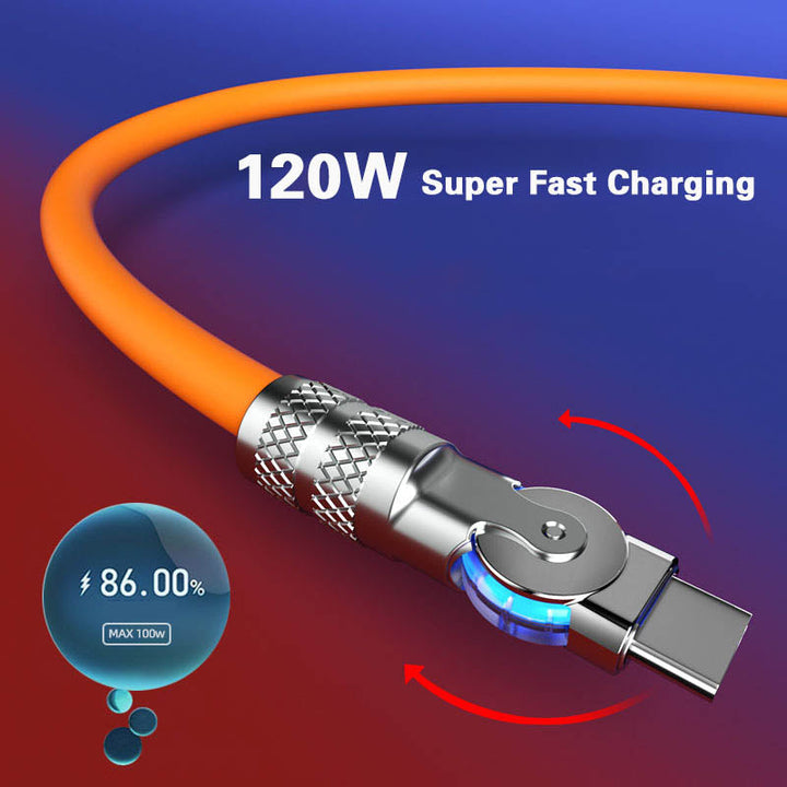 Stornfield | 180° Anti-Break Fast Charging Data Cable (120W)