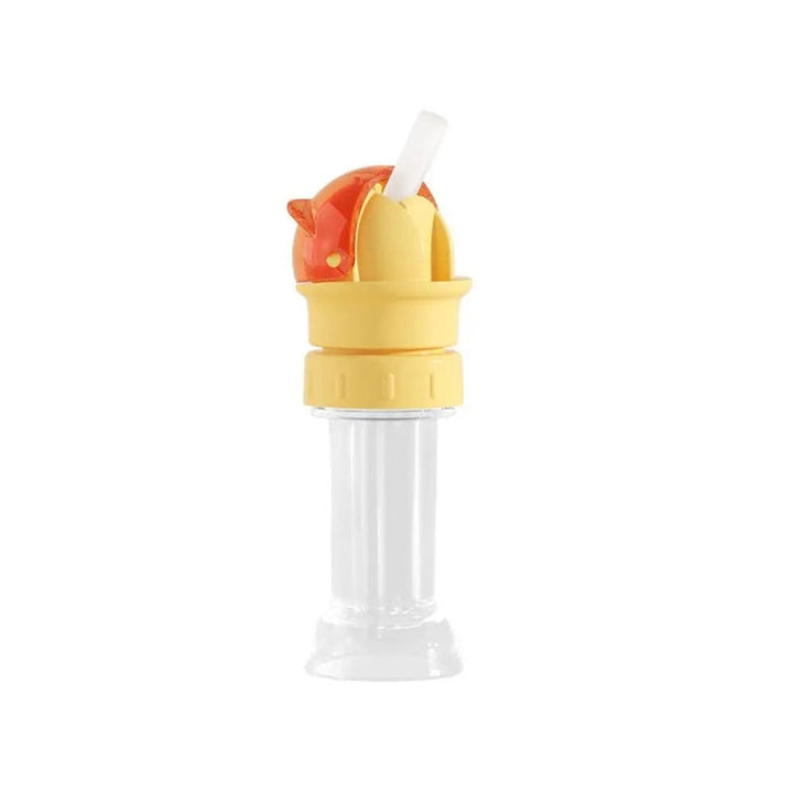 Reusable drinking bottle for children with straw lid | Stornfield