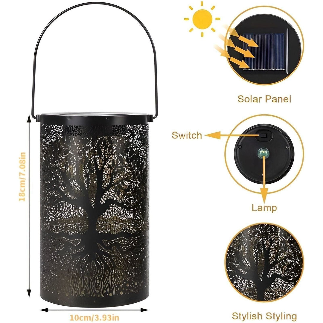 SolarArt Lantern - Luxury Metal Art Decoration Solar Outdoor Lantern | Stornfield