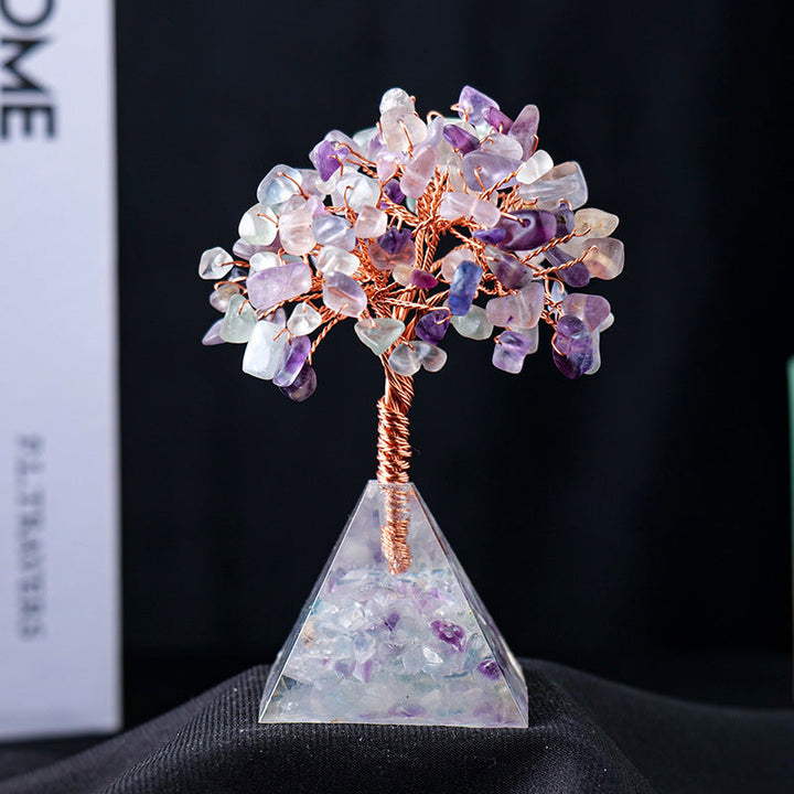 Stornfield | Base en gravier de pierre naturelle en pyramide pour arbre Feng Shui