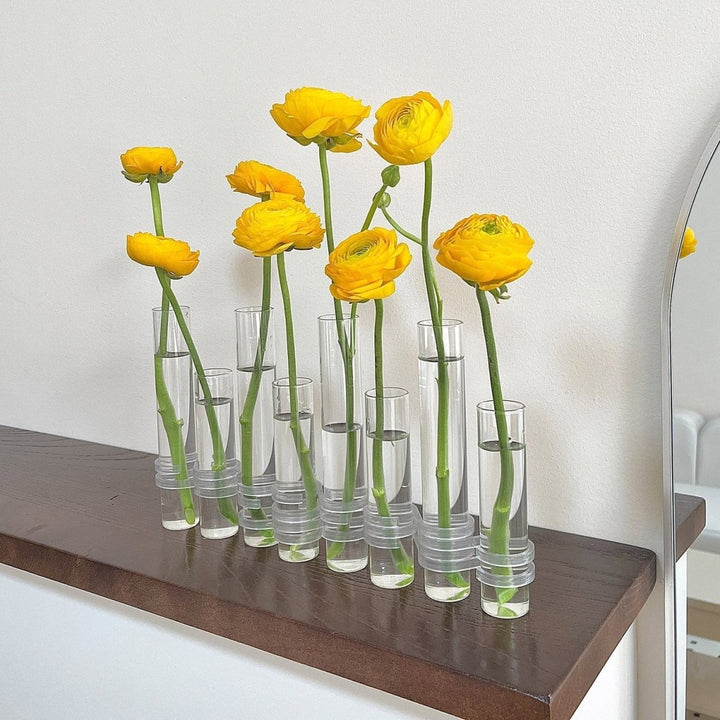 Stornfield | Flexible Flower Vases with Hinges | Modern Glass Tube Vase
